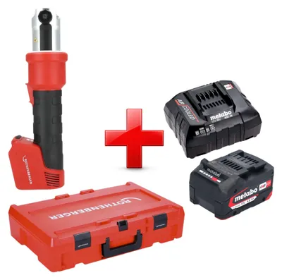 Zdjęcie produktu dla Zaciskarka akumulatorowa Rothenberger ROMAX NANO 18 V 34 kN CAS + 1x akumulator 4,0 Ah + ładowarka + Rocase