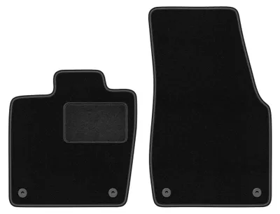 Immagine prodotto di Tappetini anteriori in moquette per VW ID.7 2023- (station wagon/liftback) – 2 pezzi, neri, su misura – Wielganizator LUX
