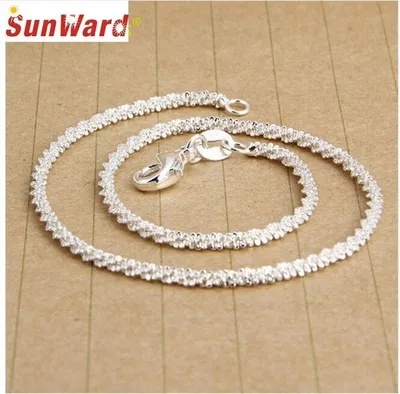 Produktbild von Fußkette Fußkettchen Kette -Sunward Jewelry- in Silber -Moderner Schmuck Edel