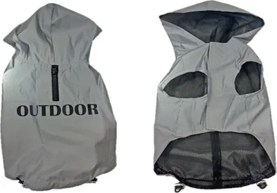 Image de Manteau pour chien Duvo+ Hi Vis Sporty gris, taille : XS