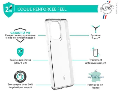 Produktbild von FORCE CASE FCFEELRENO8, Oppo Reno 8, Transparent