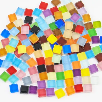 Image de Omgoods - Petites mosaïques colorées, 1 kg, pour projets créatifs