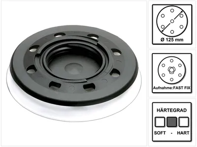 Productafbeelding van Festool schuurschijf ST-STF D 125/8 FX-W-HT 125 mm FastFix zachte hardheid ( 492125 )