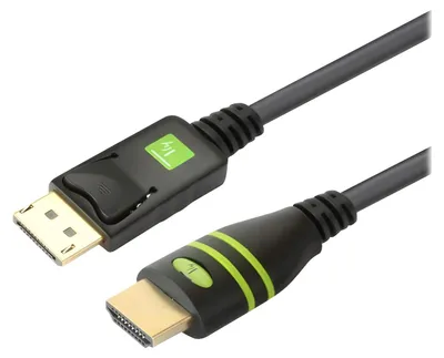Produktbild von Techly 2m DisplayPort/HDMI, 2 m, DisplayPort, HDMI, Männlich, Männlich, Nickel