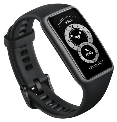 Obrázok produktu pre Huawei Band 6, Náramok na sledovanie aktivity, 3,73 cm (1.47"), AMOLED, 180 mAh, Vodeodolný, Čierna