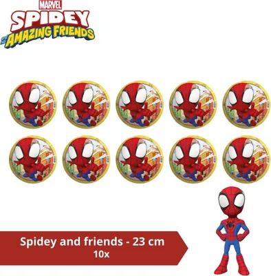 Produktbild von Ball - Vorteilspack - Spiderman and Friends - 23 cm - 10 Stück