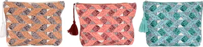 Produktbild von Reise-Toilettentasche Home ESPRIT Braun türkis Koralle 25 x 5 x 20 cm (3 Stück)