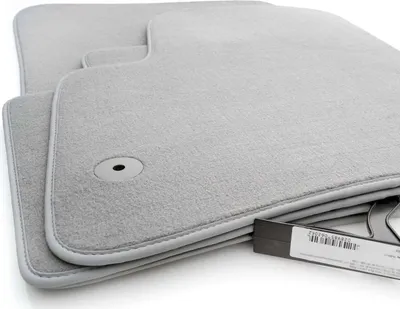 Produktbild von Fußmatten für Porsche Cayenne 957 (2002-2010) Velours Autoteppich Matten in Original Qualität Automatten Grau 4-teilig