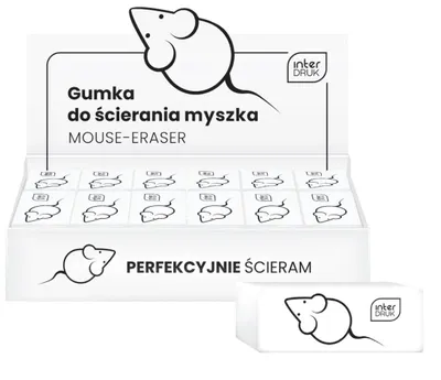Image de MAZANIA MYSZKA gomme blanche paquet de 36 Interdruk pour ENFANTS