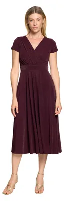 Produktbild von Vera Mont Damen Cocktailkleid im Glitzer-Look 44, Strong Aubergine