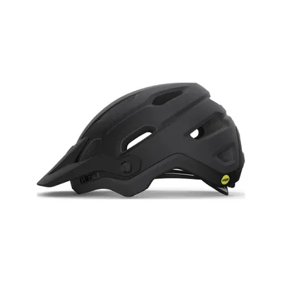 A black Giro bicycle helmet is shown from the side on a white background.