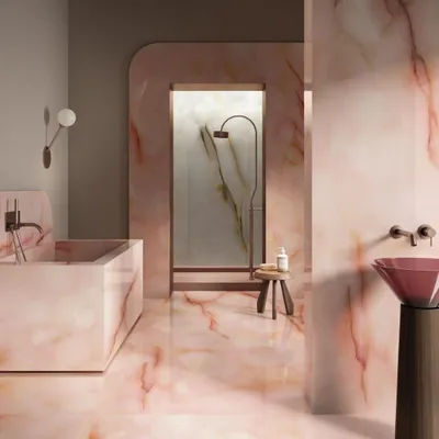 Zdjęcie produktu dla CASA39 Płytki imitujące onyks, kolor różowy, 120 x 120 cm, Emil Ceramica Pure Onyx