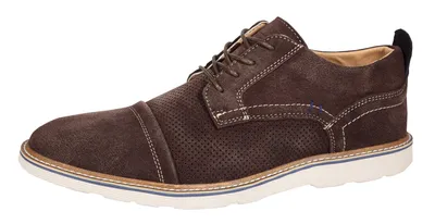 Produktbild von Boras Casual Dress Veloursleder Schnürhalbschuh auch in Übergrößen braun 6002-0011, Herren:47 EU