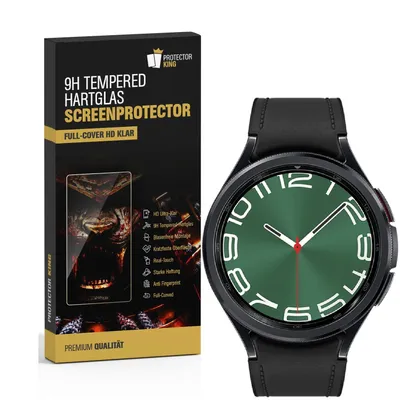 Produktbild von 6x 9H Panzerhartglas für Samsung Galaxy Watch 6 47 mm 3D KLAR Panzerglas Displayschutz Schutzglas Displayglas Screen-Protector