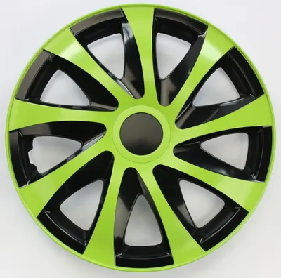 Produktbild von SET Radkappen Radzierblenden 4er Satz 13 DRACO green-black