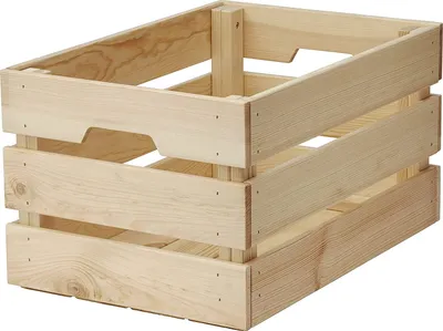 Produktbild von IKEA KNAGGLIG Kasten aus massiver Kiefe 46x31x25 Holz Dekoration