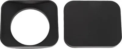 Produktbild von Kamera-Gegenlichtblende aus Aluminiumlegierung, präzise CNC-Feinbearbeitung, Schattenschutz mit Kappe, Schwarz, 49 mm