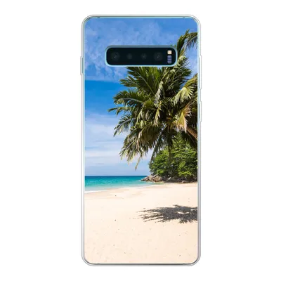 Produktbild von MuchoWow® Handyhülle Schutzhülle Hülle für Samsung Galaxy S10 Lite Strand - Tropen - Meer Silikon Softcase Handy Hülle - Schutz