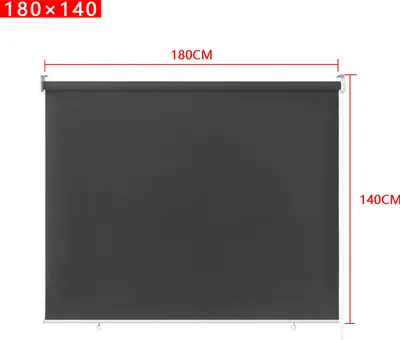 Image de LZQ Store extérieur Store vertical Store balcon Protection visuelle Protection solaire Store extérieur 180x140cm Store extérieur pour fenêtres et portes, Anthracite
