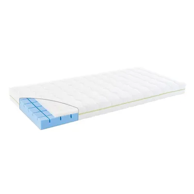 Produktbild von Träumeland Schlummerland 120 x 200 cm Air Atmungsaktive Kindermatratze mit 3D-Comfort-Pads für exzellente Punktelastizität und Viskose Bezug