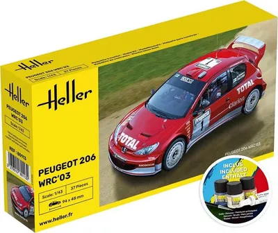 Productafbeelding van STARTERSET Peugeot 206 WRC '03 / 1:43
