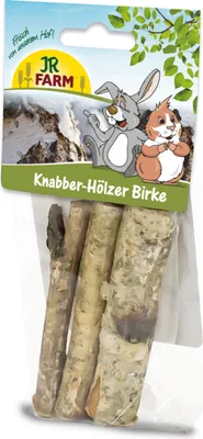 Produktbild von JR Farm Knabber-Hölzer Birke 40 g - 8 Stück