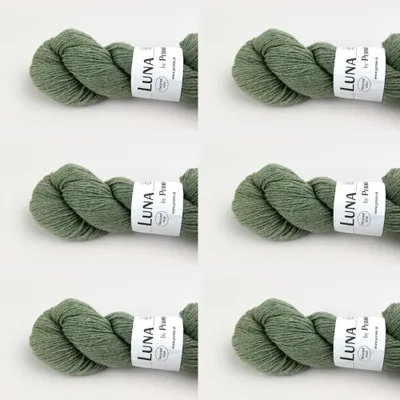 Image de 6 pelotes de Luna by Permin – 100 % laine vierge recyclée (sans mulesing et e Oeko-Tex) (16 vert clair)