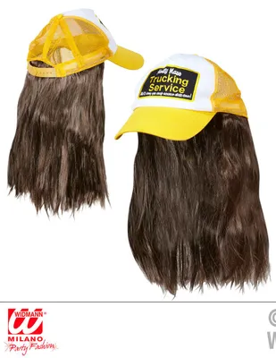 Image de Chapeau de camionneur avec cheveux