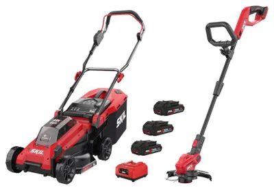 Zdjęcie produktu dla Zestaw Akumulatorów Kosiarka + Podkaszarka Skil Gm1E0130Ba