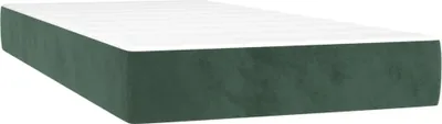 Immagine prodotto di vidaXL Materasso a molle insacchettate verde scuro 80x200x20 cm in velluto