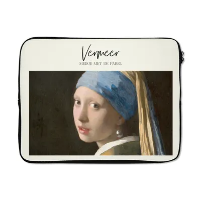 Produktbild von MuchoWow® Laptop Hülle 17 Zoll Laptoptasche Das Mädchen mit dem Perlenohrring - Vermeer - Alte Meister - Zipper - Schutzabdeckung