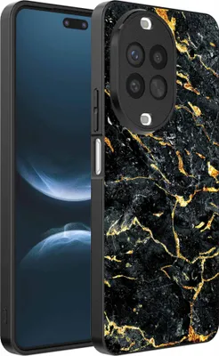 Obrázok produktu pre Fit pre Huawei Nova 14 Pro Phone Case with Black Gold Marble Print - TPU Backcover Case Black Gold Marble Design - Black Gold - Smartphonica