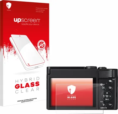 Produktbild von upscreen Schutzglas für Panasonic Lumix DC-TZ99 Schutzfolie Panzer Folie Glas Display Schutz klar