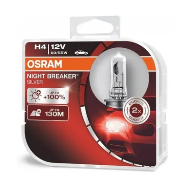 Obrázok produktu pre Autožiarovky H4, 12V, 60/55W, Night Breaker Silver (2ks)
