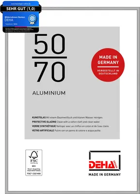 Produktbild von DEHA Design Aluminium Bilderrahmen Boston, 50x70 cm, Silber Matt