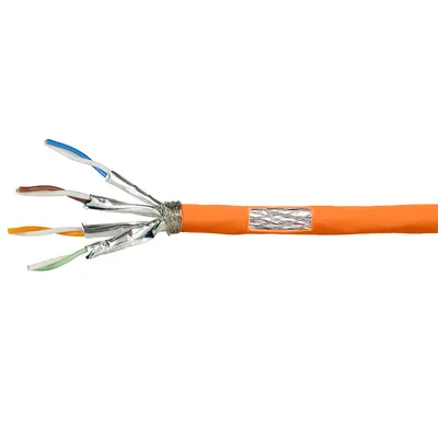 Zdjęcie produktu dla LogiLink CPV0060, 100 m, Cat7, S/FTP (S-STP), Pomarańczowy