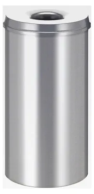 Produktbild von Selbstlöschender Papierkorb 50 Liter, silber