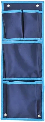 Obrázek produktu pro Modrá závěsná skříňka se 4 přihrádkami, 20 x 57 cm