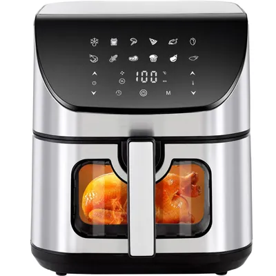 Produktbild von Heißluftfritteuse 8,5L 1800W LED Touchscreen 10 Funktionen Antihaft Ölfrei Fritteuse, Multifunktionaler Heißluftofen, Für 5-8 Personen