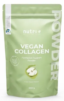 Produktbild von Nutri + Vegan Collagen Pulver - mit Hyaluronsäure + Vitamin C ab 400g - Grüner Apfel