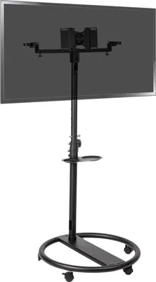 Immagine prodotto di BeMatik - Treppiede con ruote per TV a schermo piatto VESA 50, 75, 100, 200 e altoparlanti