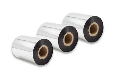 Produktbild von vhbw 3x Thermotransfer-Band kompatibel mit Godex EZ-1100 Plus, EZ-2200 Plus Drucker Etikettendrucker, Wischfest, 90 mm x 300 m, Wachs-Plus Schwarz