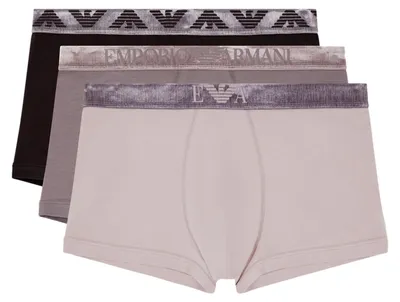 Obrázok produktu pre EMPORIO ARMANI, pánske spodné nohavice (3 kusy v balení), farba: MOLE/Iron/Rehkitz, veľkosť: XL