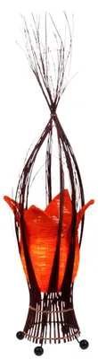 Produktbild von Tischlampe Elena Orange 30cm Boho Design | Handgefertigt & Nachhaltig