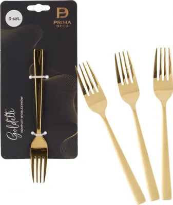 Produktbild von Set Goldetti Dessertgabeln Blister 3 Stück