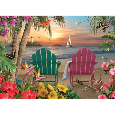 Imagen del producto de COBBLE HILL - Puzzle "Paraíso en una isla", 500 piezas