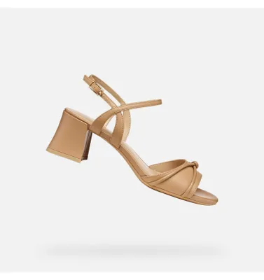 Produktbild von Geox Hellbraune Damensandalen New Eraklia 50 T01 40