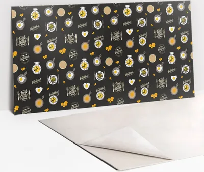 Obrázek produktu pro Ochranný Panel PVC - Samolepicí Vinylové Dlaždice na Stěnu - 100 x 50 - Abstraktní motiv