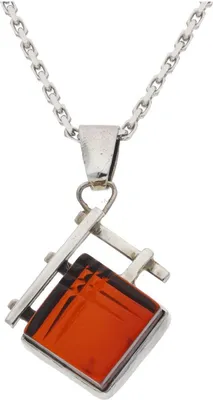 Produktbild von JuwelmaLux Anhänger 925/000 Sterling Silber mit Bernstein JL47-02-0176