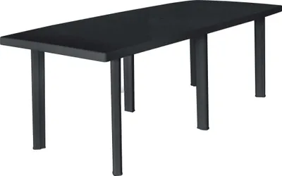 Image de vidaXL Table de jardin Anthracite 216x90x72 cm Plastique